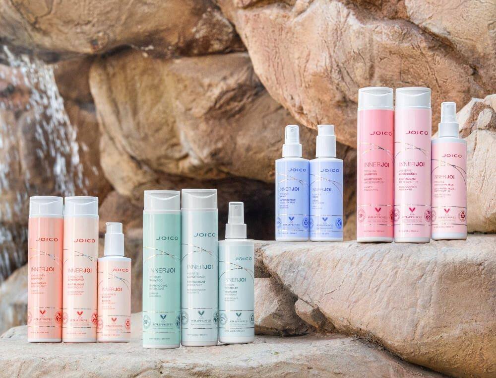 Joico and Innerjoi hair care product collection