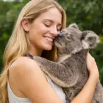 Woman holding a kola 