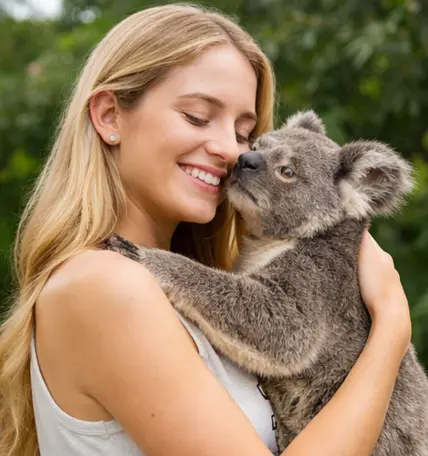 Woman holding a kola